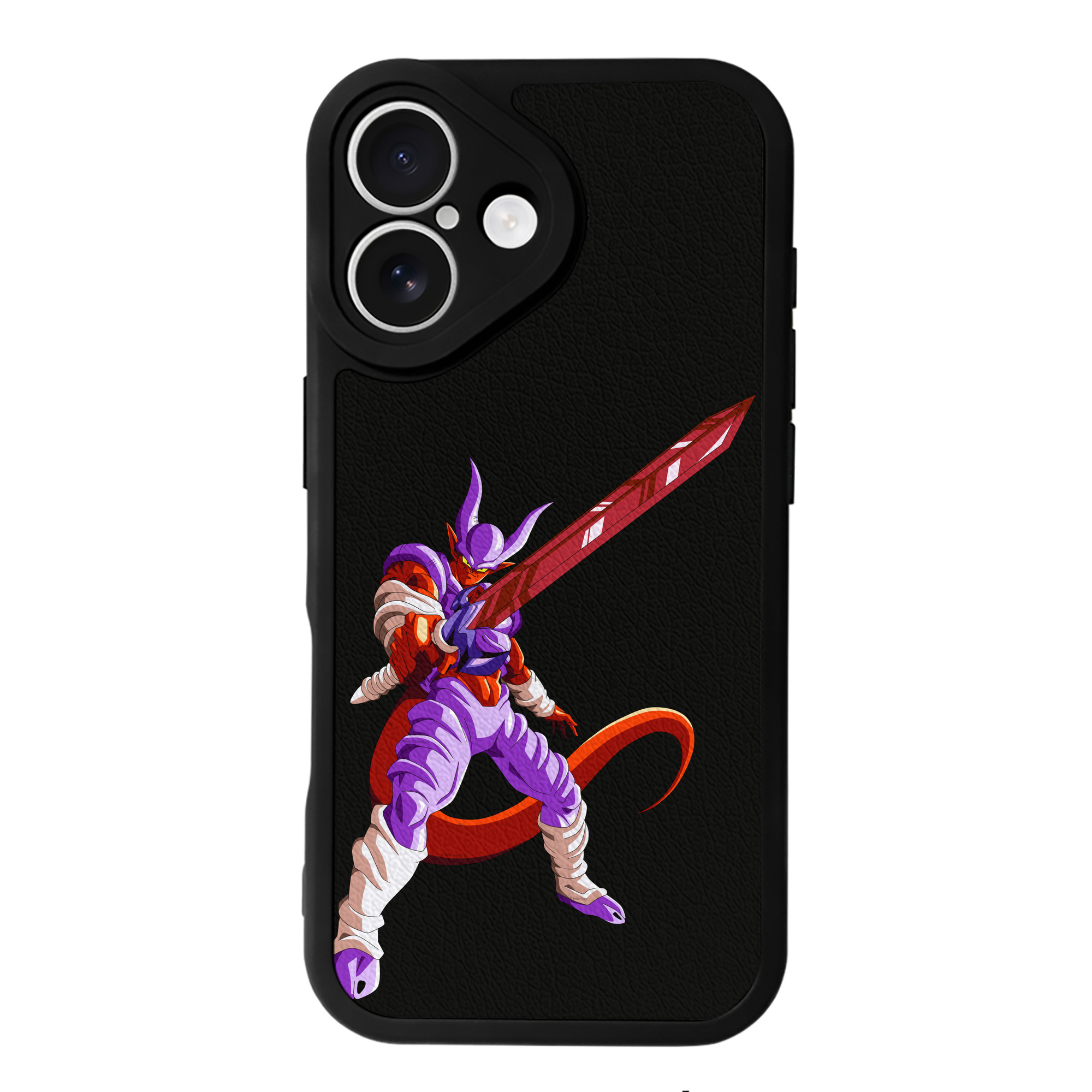 （画像用） ドラゴンボール ジャネンバ DRAGON BALL Janemba 【iPhone 16シリーズ対応】シリコンスマホケース（レザー調） 材質：シリコン